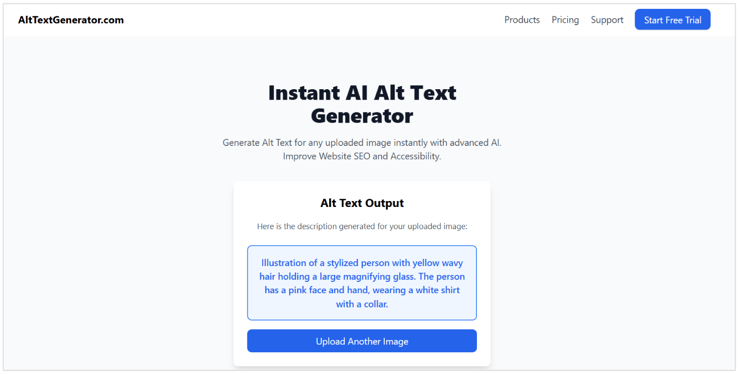 AltTextGenerator Werkzeug